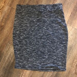 Free Press | S | Gray Heather Pencil Skirt